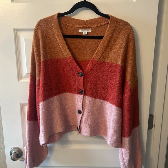 American Eagle Outfitters Sweaters - American Eagle Blocked Cardigan Size S